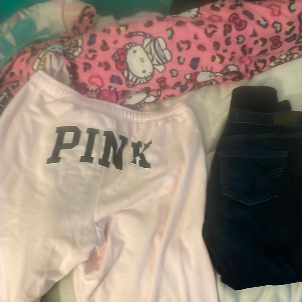 Hollister Dark Blue Straight Leg Pants